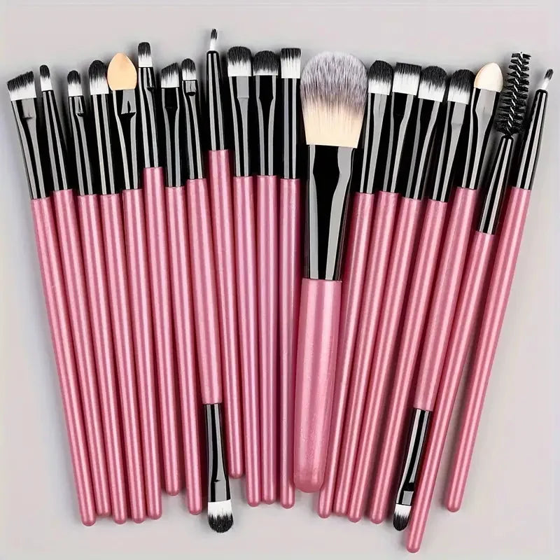 Ensemble 20 Pinceaux de Maquillage Synthétiques