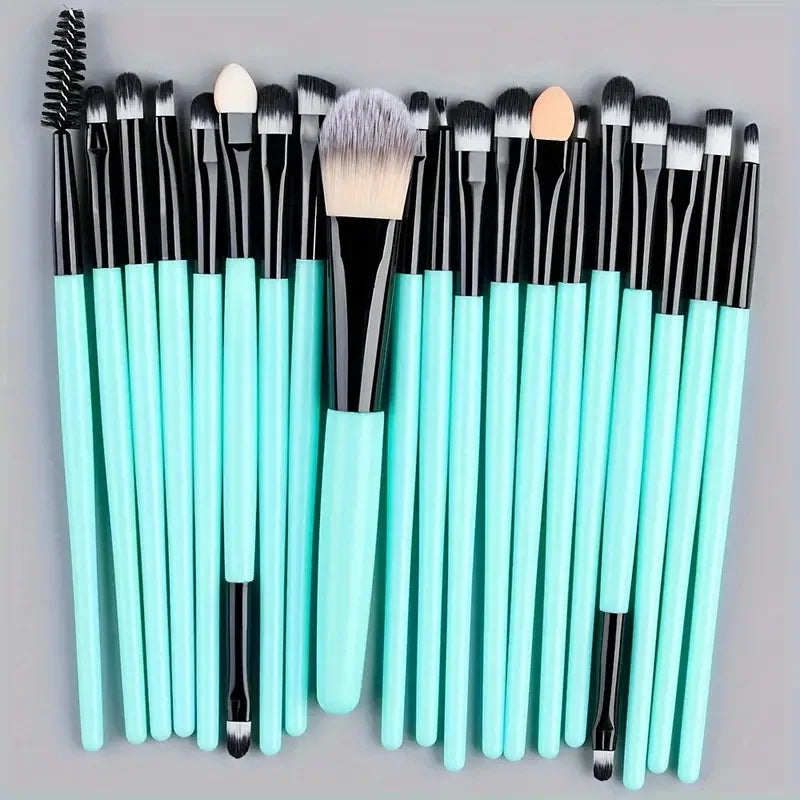 Ensemble 20 Pinceaux de Maquillage Synthétiques
