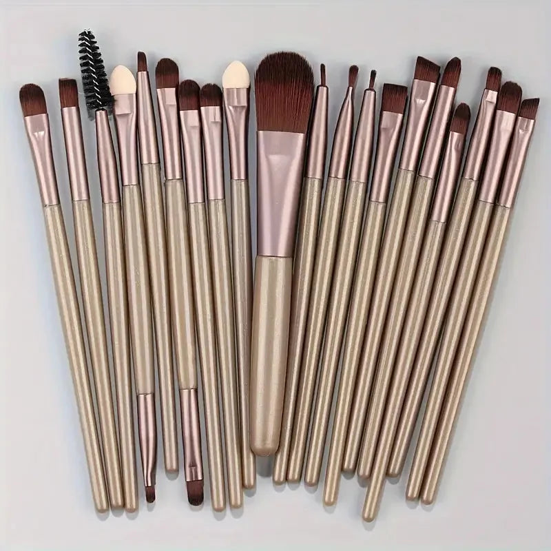 Ensemble 20 Pinceaux de Maquillage Synthétiques