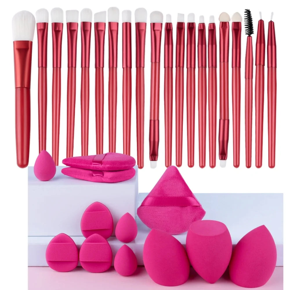 Ensemble 20 Pinceaux de Maquillage Synthétiques