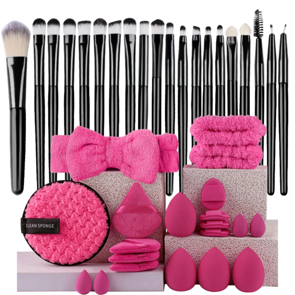 Ensemble 20 Pinceaux de Maquillage Synthétiques